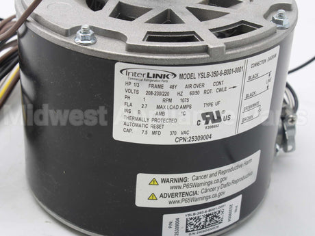 25309004S Heatcraft Refrigeration 208-230V1Ph 1/3Hp 1075Rpm Mtr