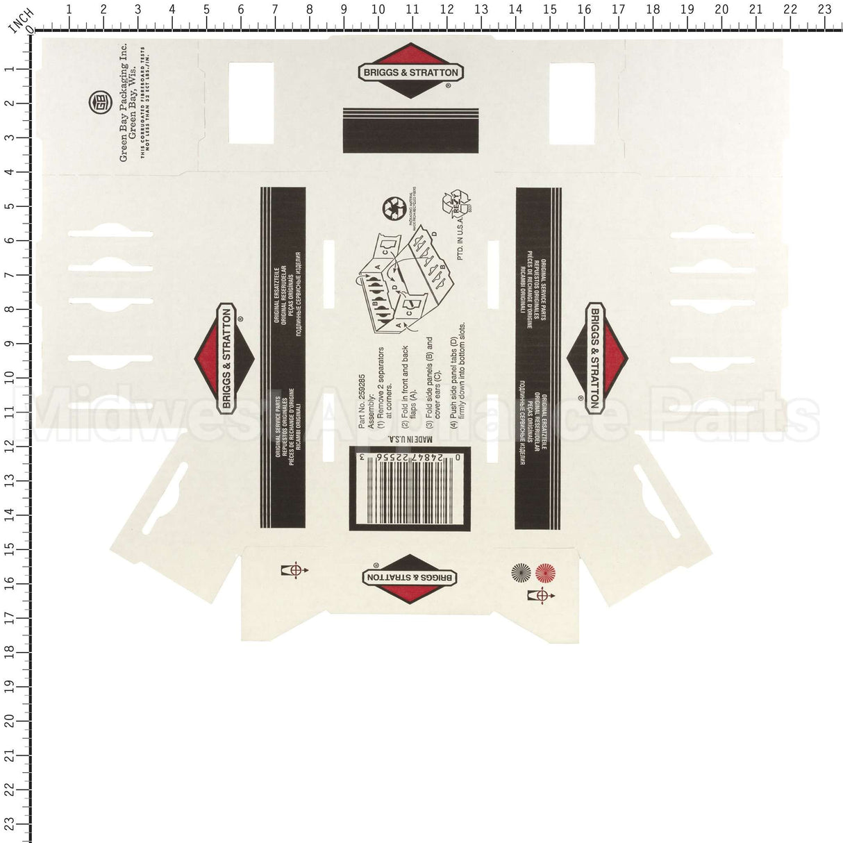 259285 Briggs & Stratton Bin Box #1