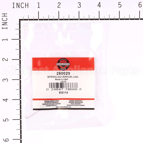 260029 Briggs & Stratton Spring-Governor Link