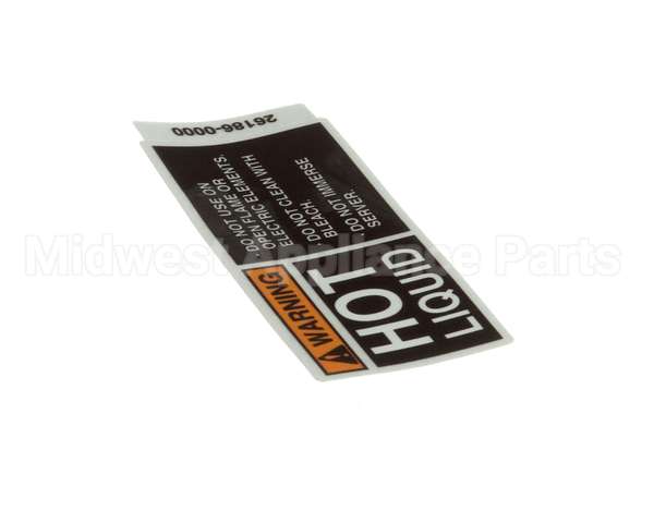 26186.0000 Bunn Decal, Warning Hot Liquid