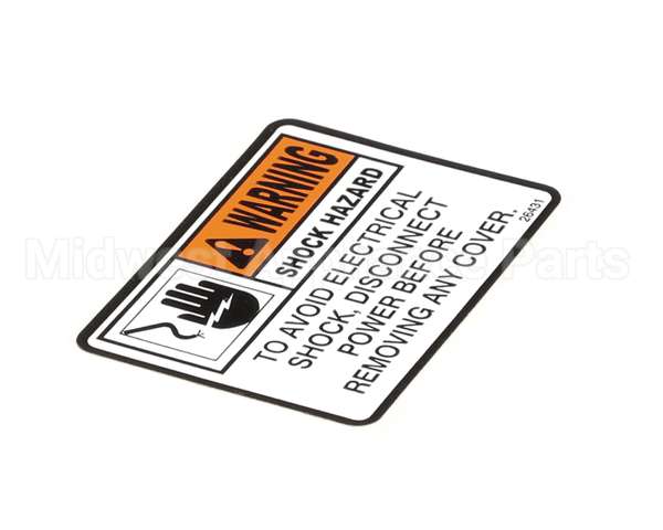 26431 Henny Penny Label-Warning Disc. Power