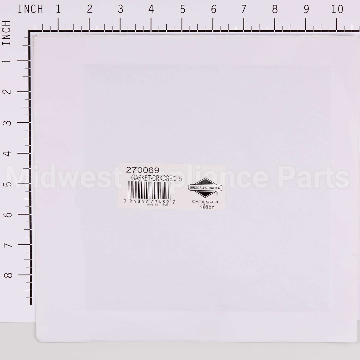 270069 Briggs & Stratton Gasket-Crkcse/015