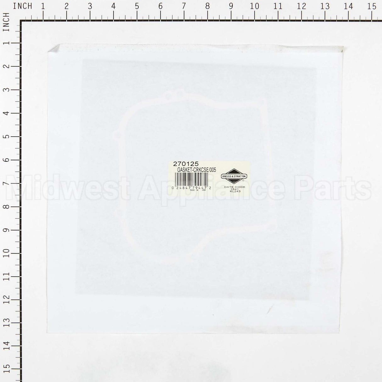 270125 Briggs & Stratton Gasket Crankcase