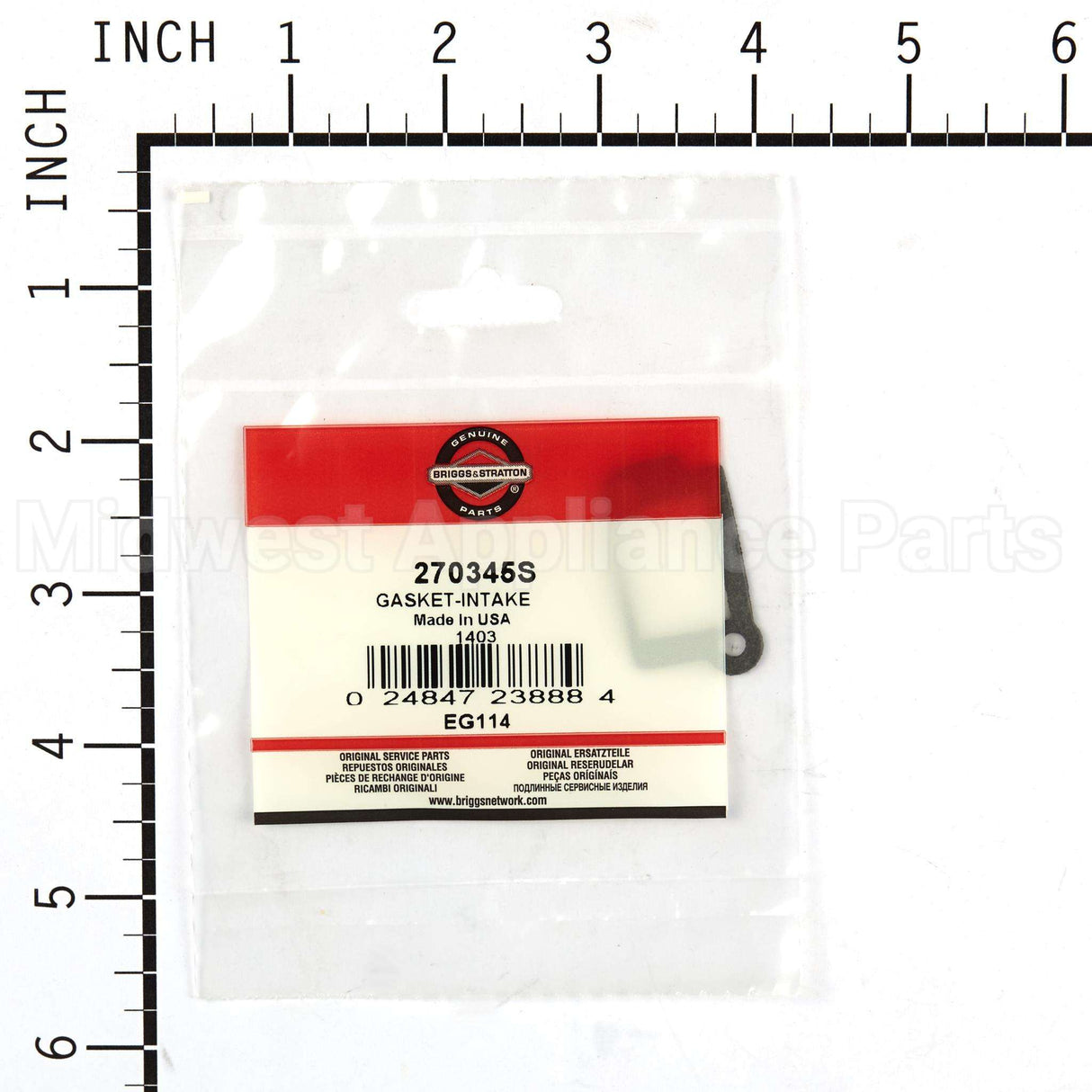270345S Briggs & Stratton Gasket-Intake