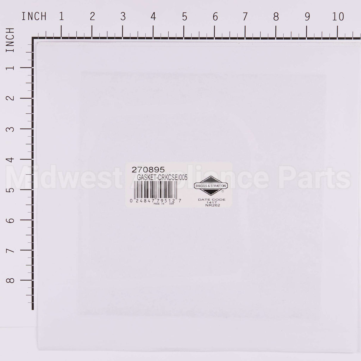 270895 Briggs & Stratton Gasket Crankcase