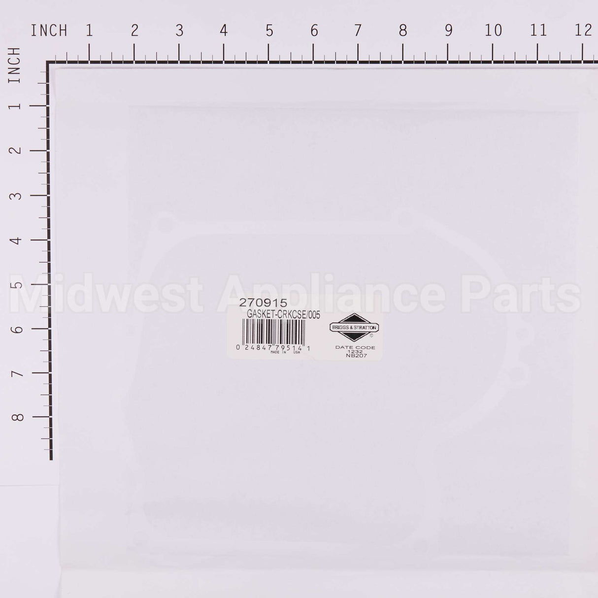 270915 Briggs & Stratton Gasket-Crkcse/005