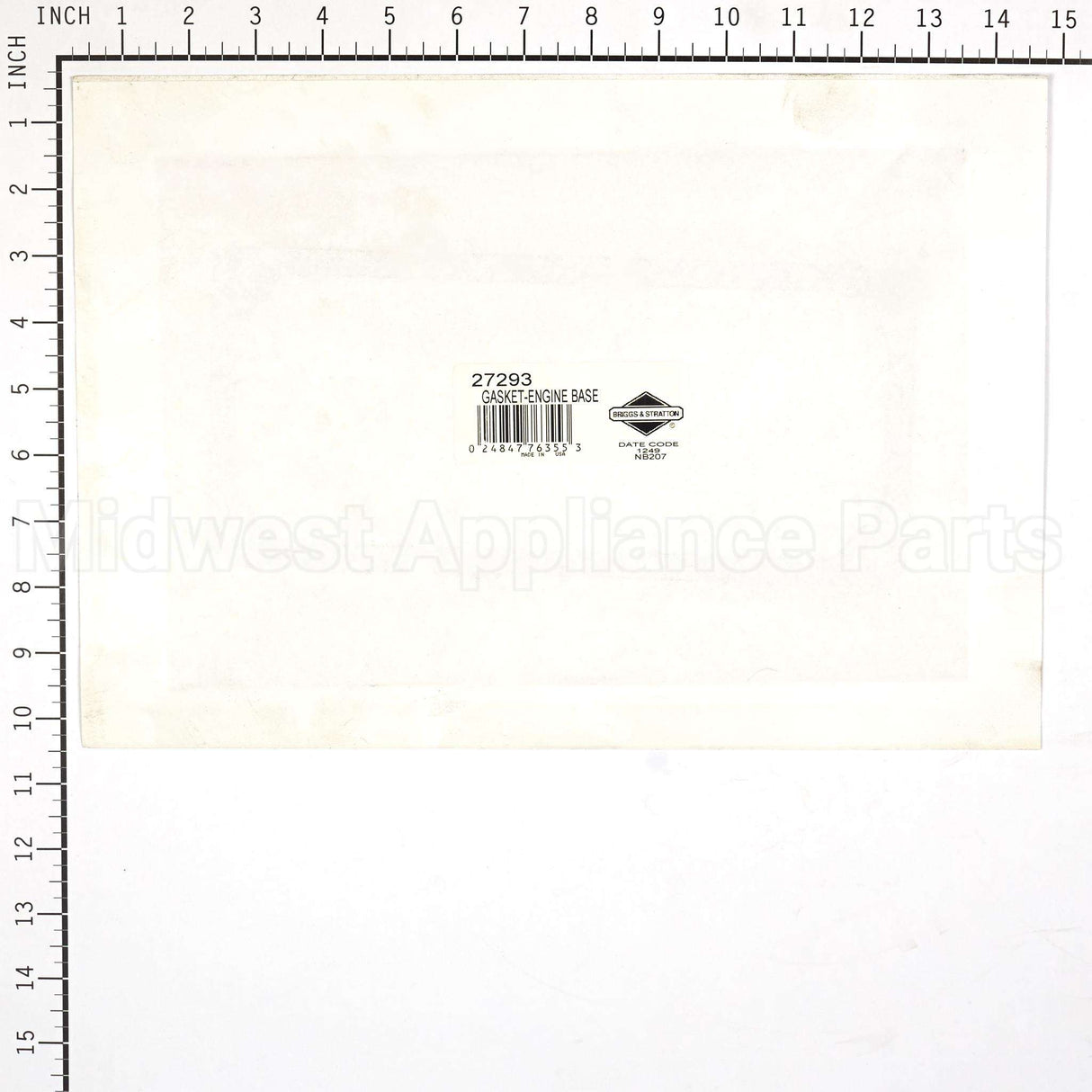 27293 Briggs & Stratton Gasket-Engine Base