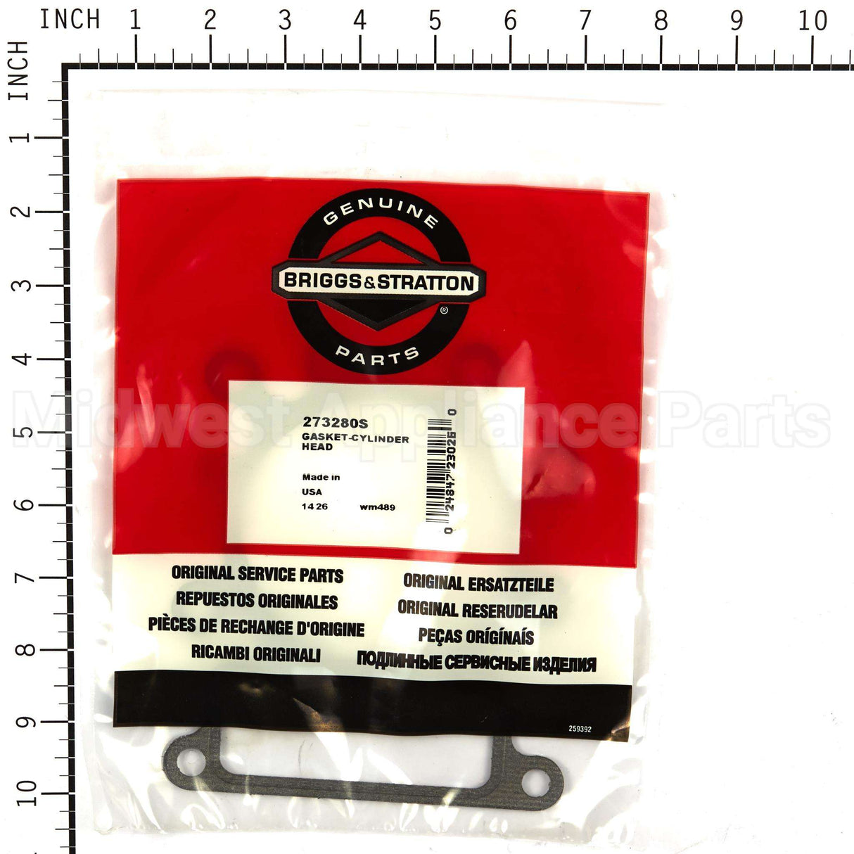273280S Briggs & Stratton Gasket-Cylinder Head