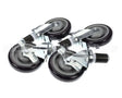 28-124S Krowne Set Of 1-1/2" Stem Caster With 5" Lockin