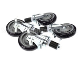 28-124S Krowne Set Of 1-1/2" Stem Caster With 5" Lockin