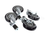 28-124S Krowne Set Of 1-1/2" Stem Caster With 5" Lockin