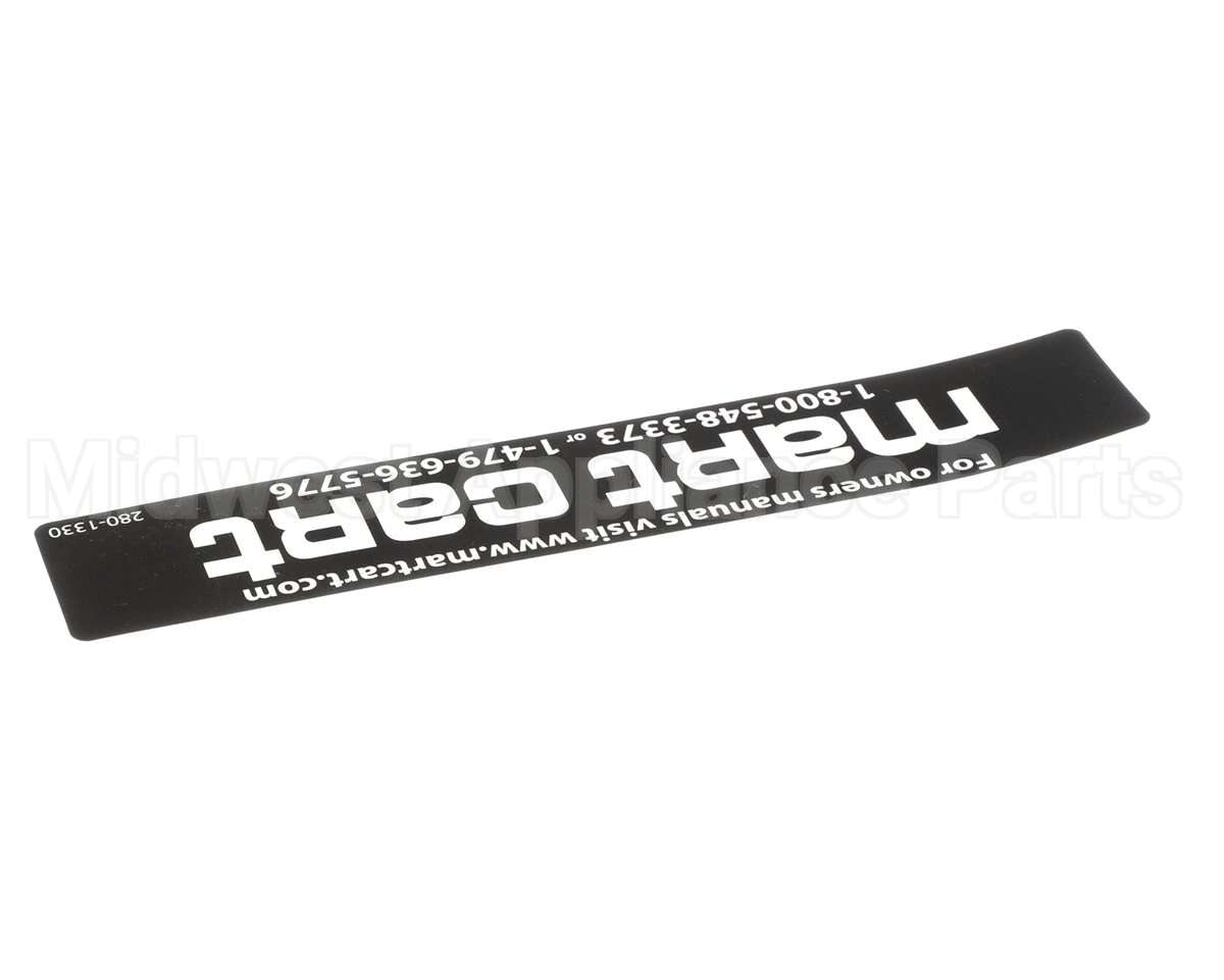 280-1330 Mart Cart Decal: Logo, Mart Cart