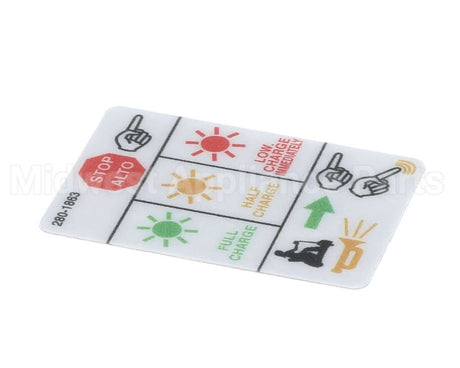 280-1863 Mart Cart Decal: Rocker Swt, 3G Intelli, Eng/Span