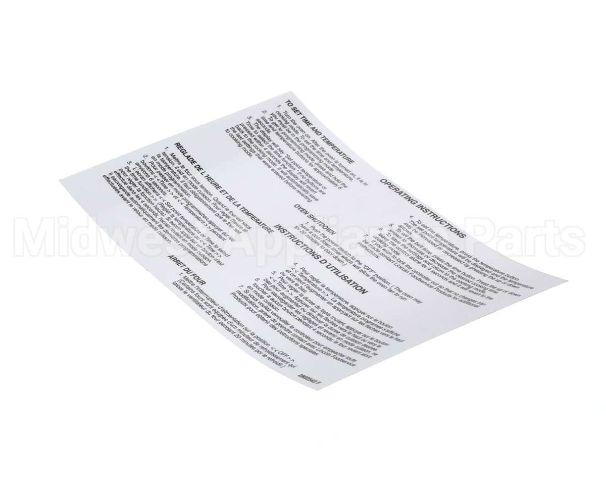 2802543 Lincoln Label Oper 2''Gas