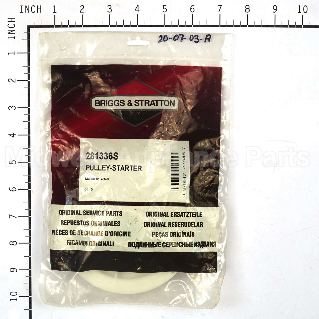 281336S Briggs & Stratton Pulley-Starter