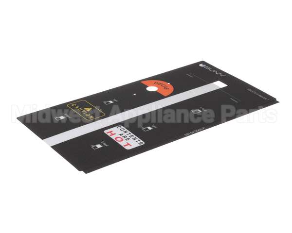 28159.0000 Bunn Decal,Decor W/Indicators(1.5G