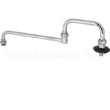 2848-40 Compatible TS Brass Spout, 18"Dbl, W/Nzzle, Leadfree