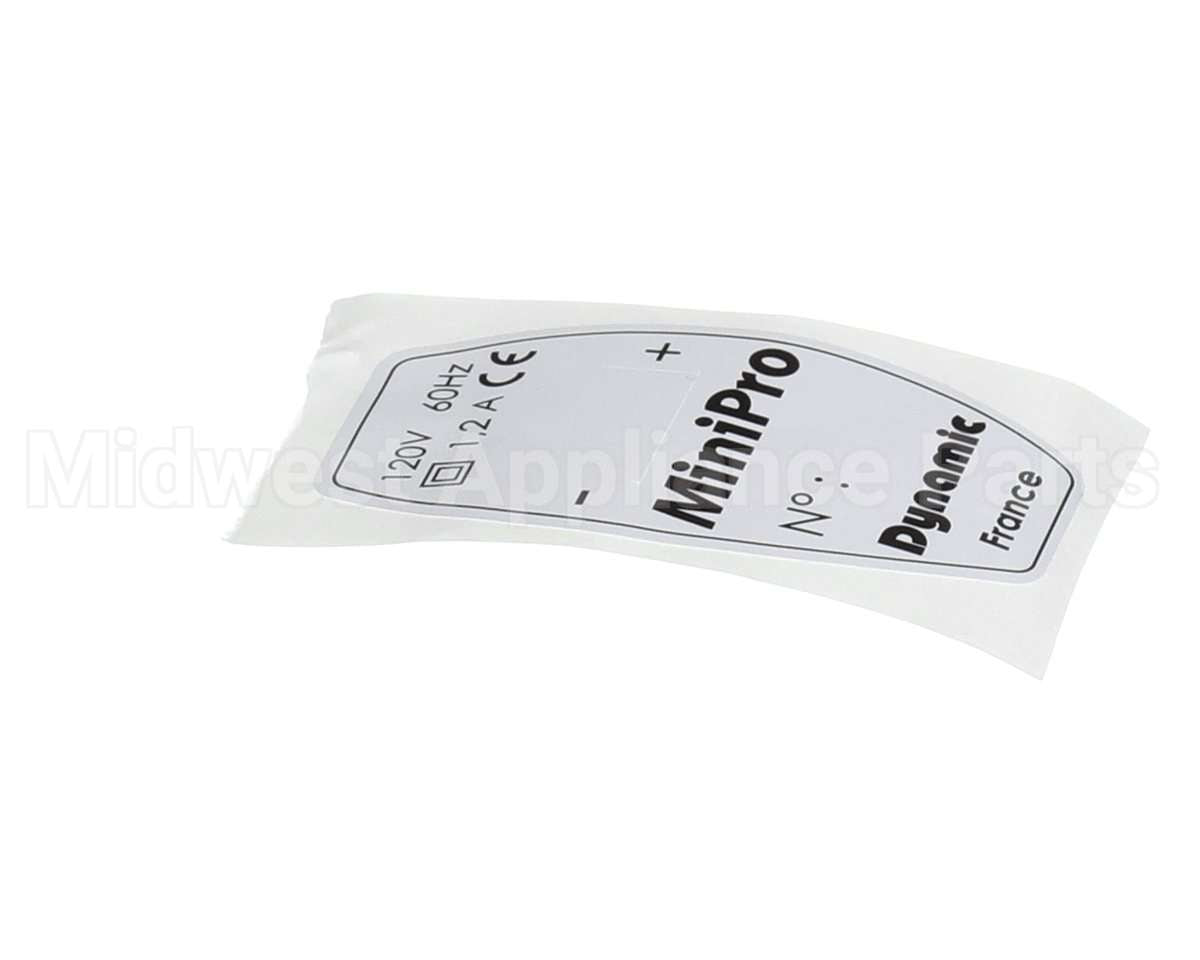 2853 Dynamic Mixer Id Label (230V)