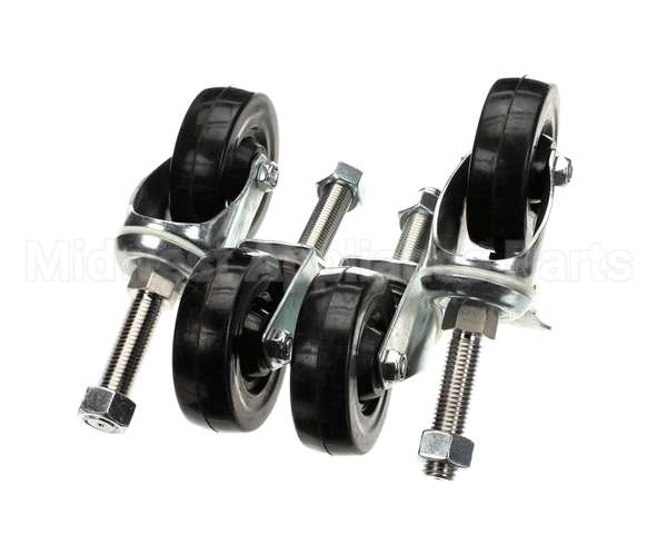 2878.S Hardt Casters (4) Adjustable, Set Of 4 (2 W/Br