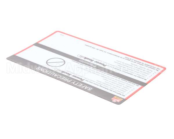 29595 Power Soak Systems Decal - Wendy's Safety Precaut