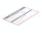 29595 Power Soak Systems Decal - Wendy's Safety Precaut