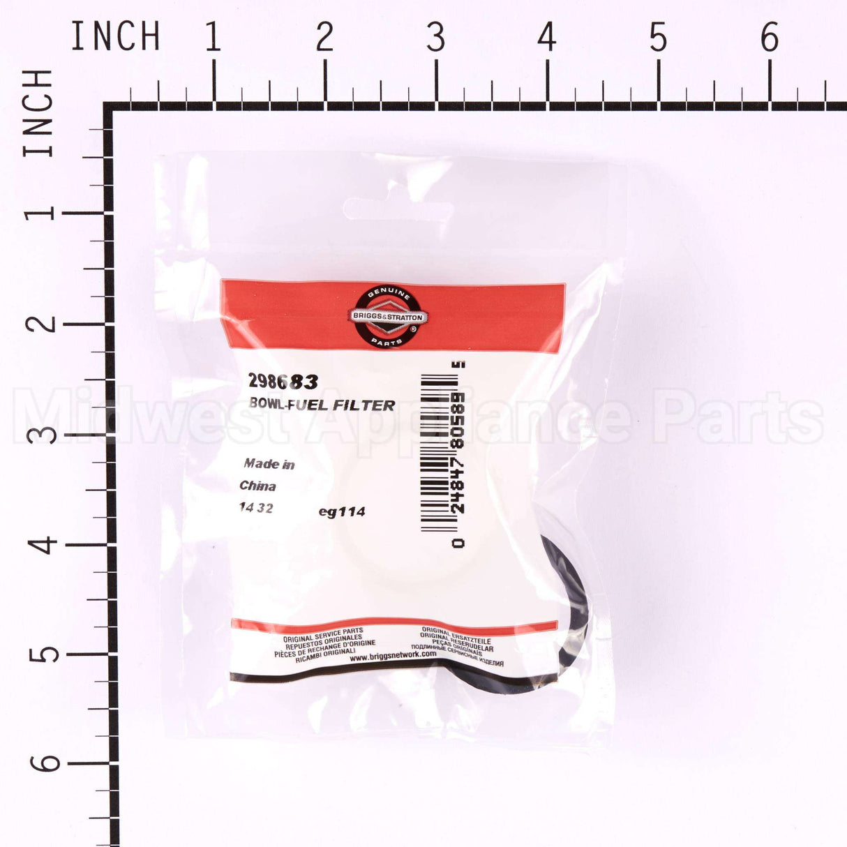 298683 Briggs & Stratton Bowl-Fuel Valve-Strainer