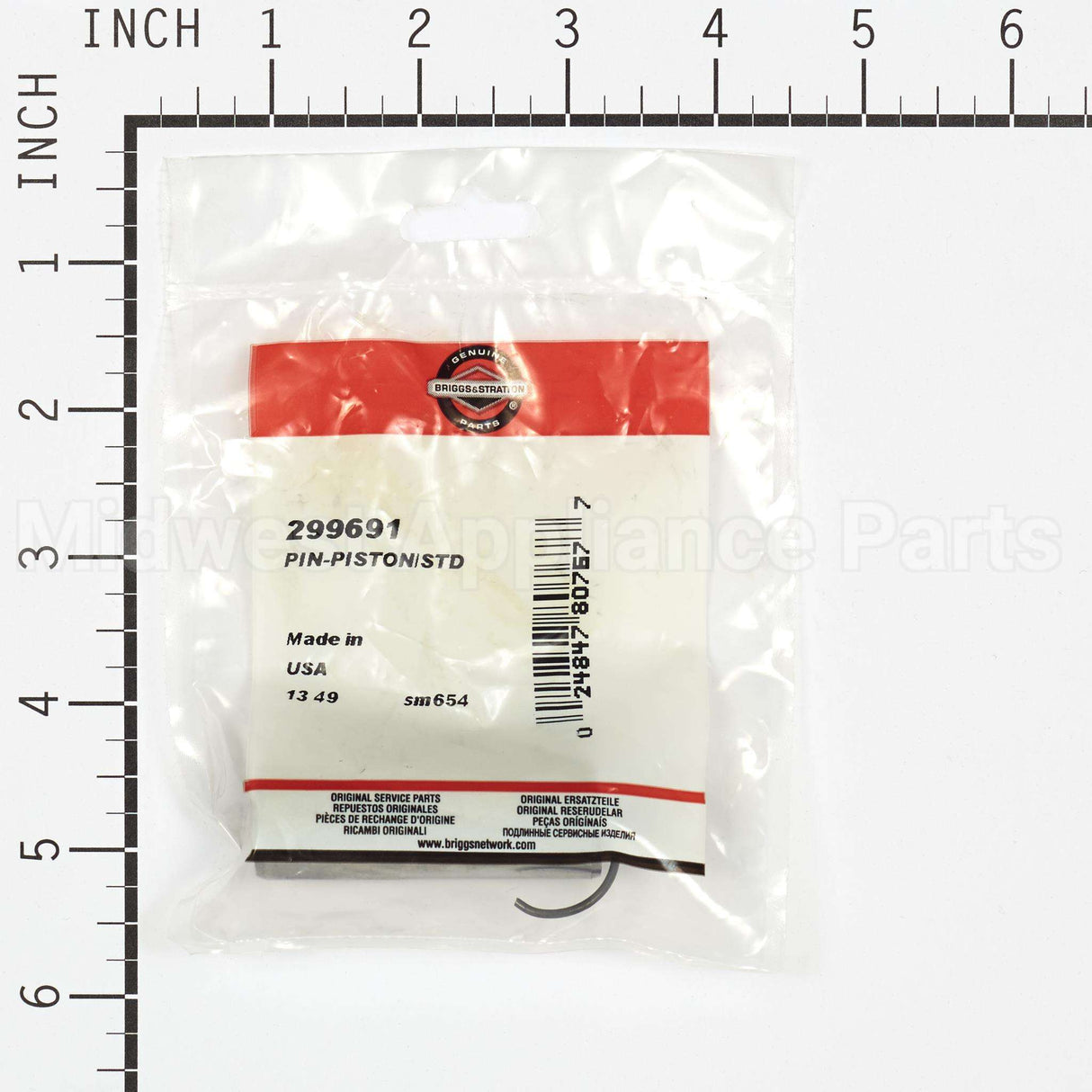 299691 Briggs & Stratton Pin-Piston/Std