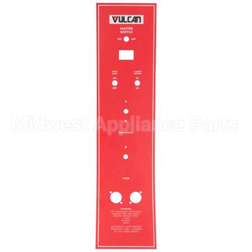 00-360881-00001 Compatible Hobart Panel Overlay