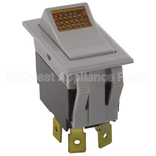 2E-35127 Compatible Wells Lighted Rocker Switch 7/8 X 1-1/2 Dpst