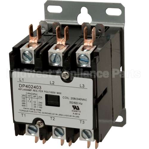 00-346466-5 Compatible Hobart Contactor (3 Pole, 40Amp, 240V)