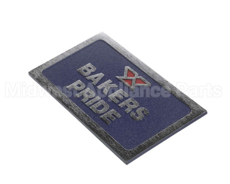 2M-8808902 Bakers Pride Nameplate-Bakers Pride De Ck Ovens