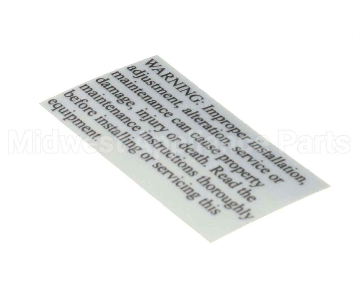 2M-Z1280 Star Label-Warning