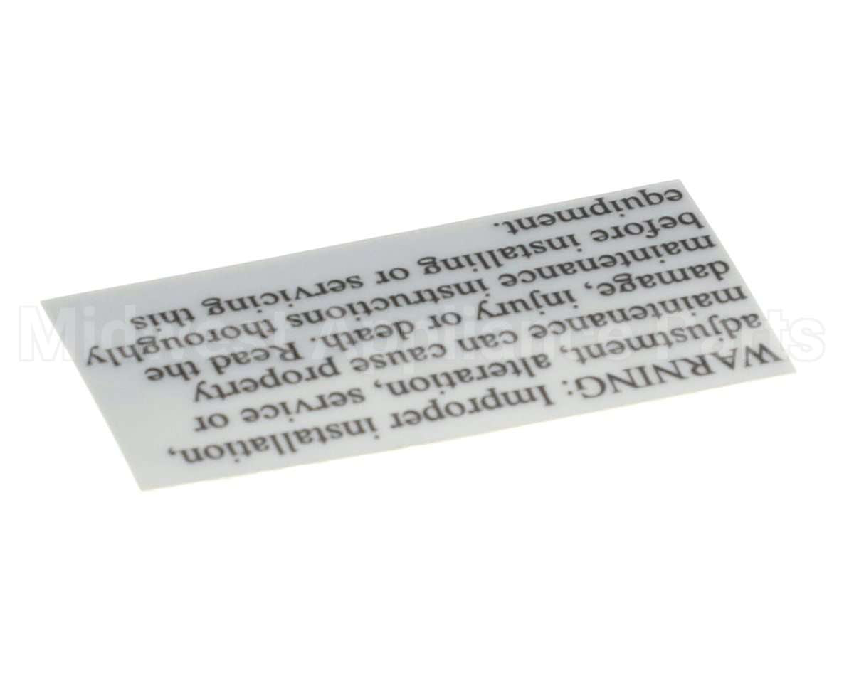 2M-Z1280 Star Label-Warning