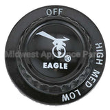302095 Compatible Metal Masters Knob 2 D, Off-Hi-Med-Lo