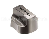 3095 Royal Range Nickel Plate Knob W/Black Letters