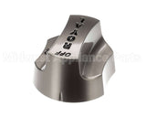 3095 Royal Range Nickel Plate Knob W/Black Letters