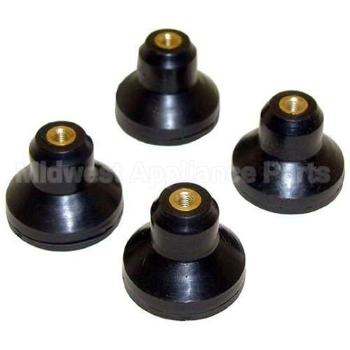 40 Compatible Globe Rubber Foot (Set 4) 1-1/8H Female Thread