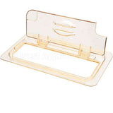 30HPLN150 Compatible Cambro Lid, H-Pan, 1/3 Sz, Fliplid, Notch