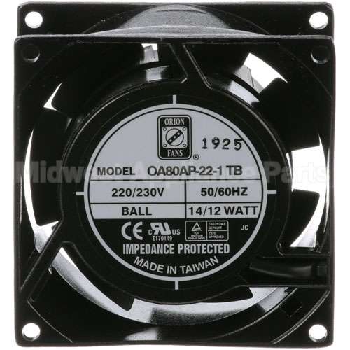 30Z1476 Compatible Merry Chef Cooling Fan Orion Oa80Ap