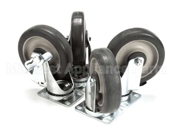 315410 Tri-Star Manufacturing Kit;4 Plate Casters 2/W Brake