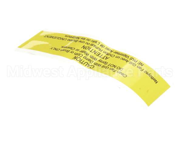 31703 Middleby Label,Caution Do Not Spray