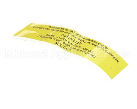 31703 Middleby Label,Caution Do Not Spray