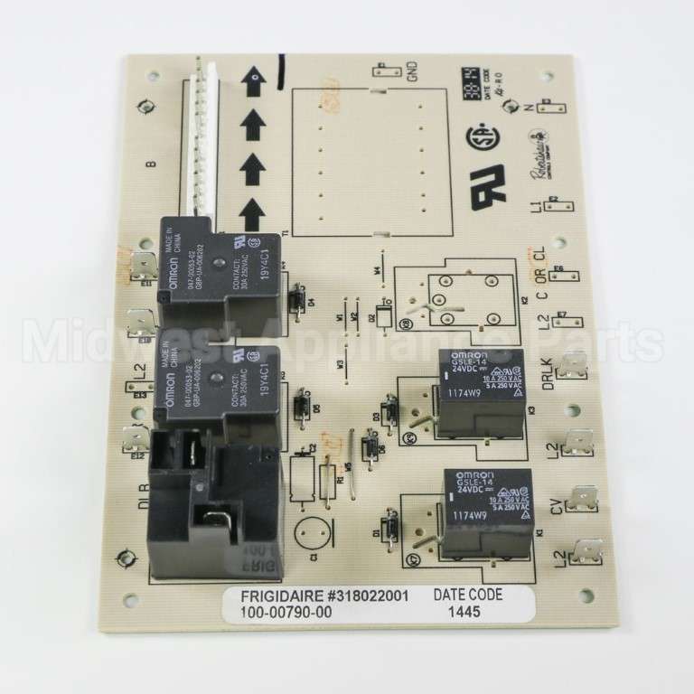 318022001 Frigidaire Relay Board