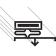 3195-3 Compatible International Cold Storage Ics 30-3/8X77-1/4 D-D Gasket 3-Sided