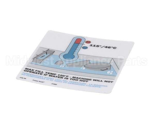 31989 Power Soak Systems Decal Ps-2Xx Max Temperature