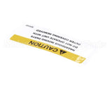 324107 Stoelting Decal Caution Moving Parts