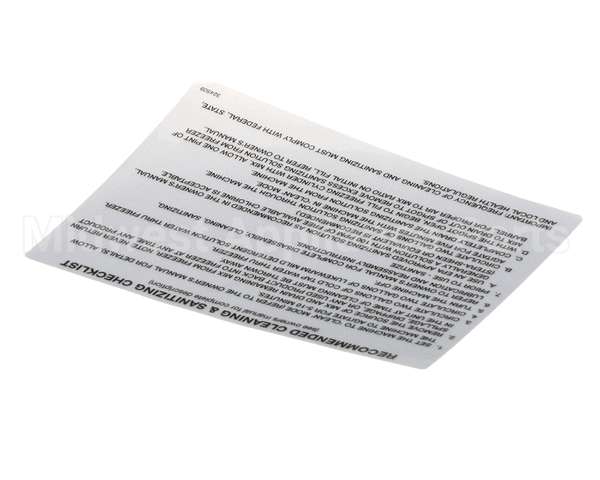 324509 Stoelting Decal Cleaning (Ss Shake)