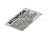 324594 Stoelting Decal Attention Heat Sensitive
