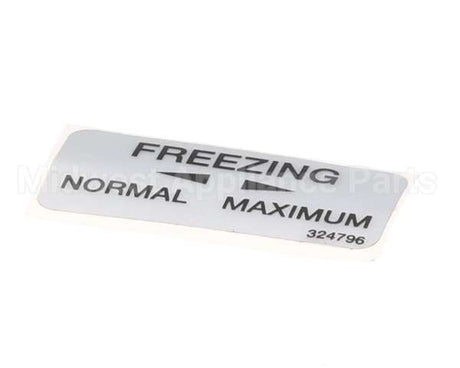 324796 Stoelting Decal; Freezing