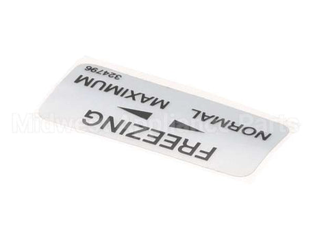 324796 Stoelting Decal; Freezing